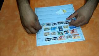 How to make Postage Stamp Collection Album / Stamp Stockbook