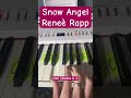 How to play Snow Angel by Reneè Rapp on piano