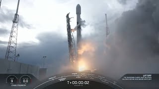 SpaceX Falcon 9 Successful Launch And On Shore Landing   SAOCOM 1B Mission