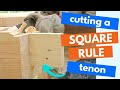 Must-Know Timber Framing Joinery (cutting square rule tenon from start to finish)