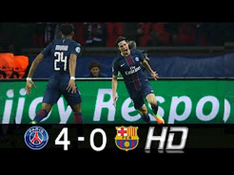 PSG Vs FC Barcelona 4 - 0 Goles Y Resumen • All Goals & Full Highlights ...