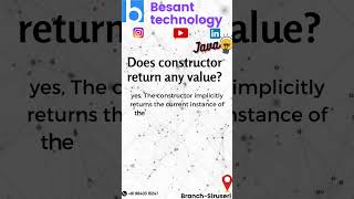 Does constructor return any value by java?