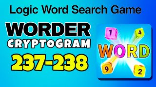 WORDER Logic Word Search Game level 237 238