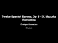 enrique granados twelve spanish dances op. 5 ix. mazurka romantica