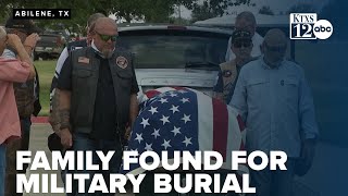 Unexpected turnout at veteran's funeral, niece receives email just in time