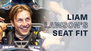 Liam Lawson gets ready for the F1 Rookie Test