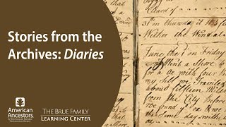 Stories from the Archives: Diaries