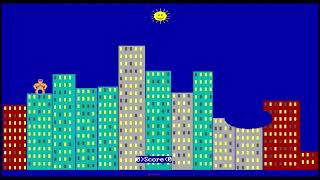 QBasic Gorillas Gameplay and End Scene