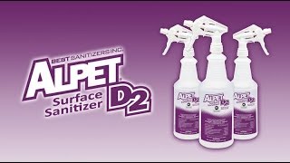 Food safety experts all over the U.S. trust Alpet D2 Surface Sanitizer