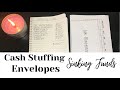 CASH ENVELOPE STUFFING | SINKING FUNDS FOR SINGLE MOM | LOW INCOME