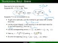 Error formula - Trapezoidal rule