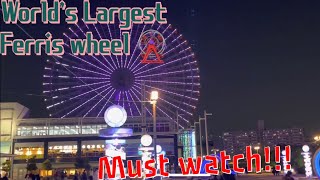 Tempozan Giant Ferris wheel Osaka Japan🇯🇵(112.5meter height)