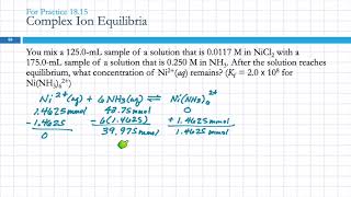 18.8 Complex Ion Equilibria