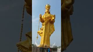 Elakurichi Adaikala Madha Shrine | A 53-feet-high bronze statue of Adaikala Matha #ariyalur #shorts