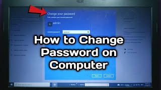 How to change password on Laptop or Computer