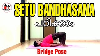 How to do Setu Bandhasana / Bridge Pose in Malayalam