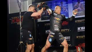 KOLEJNY OGROMNY PROGRES?! EKSPLOZYWNY DAMIAN JANIKOWSKI PODCZAS TRENINGU MEDIALNEGO PRZED KSW 43!