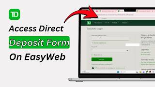 How to Access Direct Deposit Form on EasyWeb