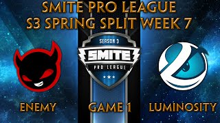 SPL S3 Spring: Week 7 - Enemy vs. Luminosity (Game 1)