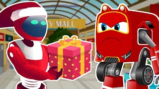 Robo Santa and Invisible Aliens in town | Supercar Rikki Save Us| Kids Car Cartoon