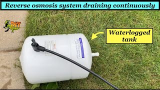 Reverse osmosis system draining continuously - Common causes