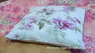 #40 - Kissenbezug mit Reißverschluss in 2 Versionen nähen DIY, pillow case with zipper sewing