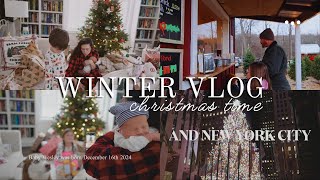 Winter Vlog: Christmas in New Jersey \u0026 NYC | Pregnant \u0026 Baby’s here! Tree Farm, Christmas Morning