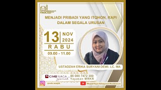 LIVE I Ustadzah Erika Suryani Dewi. LC. MA 