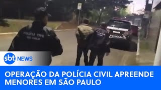 Operação da polícia apreende 2 menores suspeitos de roubos em SP | #SBTNewsnaTV (07/07/23)