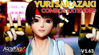 kofxv v1.63 - yuri sakazaki extended combos (complex variations ) `feel the music with me`