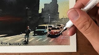 Paint AGAINST The Light - SIMPLE Watercolor Demonstration & Advice!