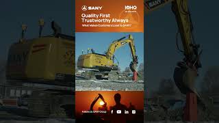 Swedish client shares his thoughts about SANY excavators#SANY#QualityChangesTheWorld#VoC