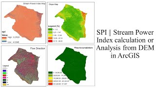 SPI || Stream Power Index calculation or Analysis from DEM in ArcGIS