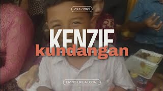 Kenzie dan Kanwa di acara pernikahan mang ayu bangli