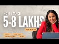 How I make 5 to 8 lakhs per month as a 20 year old | Complete breakdown of my Income Sources