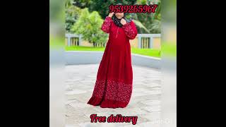 wrinkle rayon fabric gown/ size : S. M. L. XL. XXL.3XL