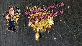 Indiana Gold Prospecting Bedrock Crawling And Boil Holes With Midwest Prospector Chuck Lassiter 1