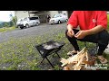 【キャンプ飯】焚火で初めての焼き芋。