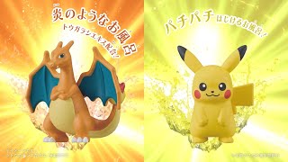 びっくらたまご　ゆけっ！ポケモン　タイプ別入浴剤　～ほのおタイプポケモン～＆～でんきタイプポケモン～編　６秒