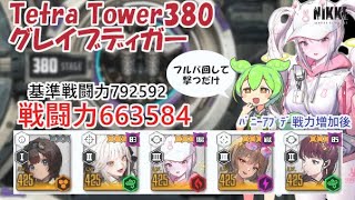 【NIKKE】テトラタワー380（戦力663584）グレイブディガー ※ずんだもん説明付き  ※戦力アプデ後 Tetra Tower 380【メガニケ】【勝利の女神：NIKKE】