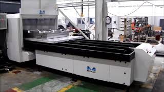 MIDACO Automatic Single Dual Pallet Changer shown on a YCM Vertical Machining Center