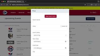 How to search for events
