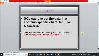 SQL query to get data with specific character (Like,@,%, escape)
