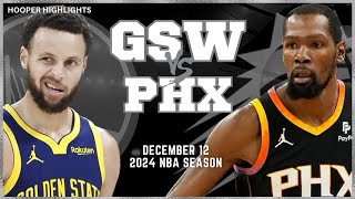 Golden State Warriors vs Phoenix Suns Full Game Highlights | Dec 12 | 2024 NBA Season