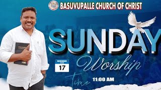 [ SUNDAY WORSHIP ] 17-11-2024  // #BasuvupalliCOC #Mohan_Seedarla