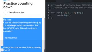 Codecademy: Javascript Lessons- 15- Practicing Loops