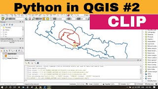[PYQGIS #2] Clip in Qgis using Python code | iface | addVectorlayer| native:clip