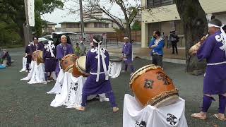 柳川「おにぎえ」 「沖の石太鼓」演奏