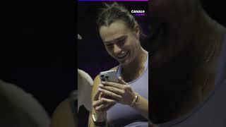 IGA ŚWIĄTEK NISZCZY TELEFON ARYNY SABALENKI 😂😂😂 #funny #tennis #WTAFinals