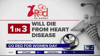 ‘Go Red for Women’ on Friday for heart disease awareness